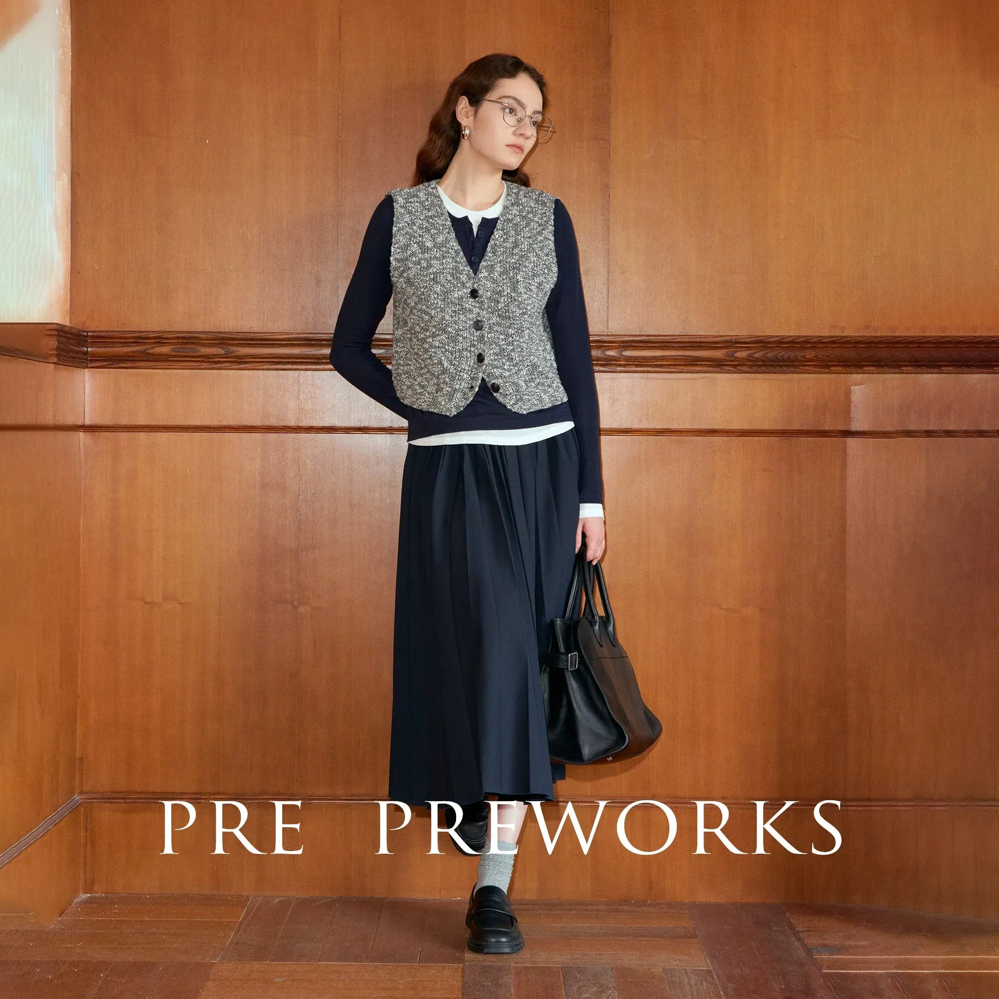 Vintage Texture Knitted Vest