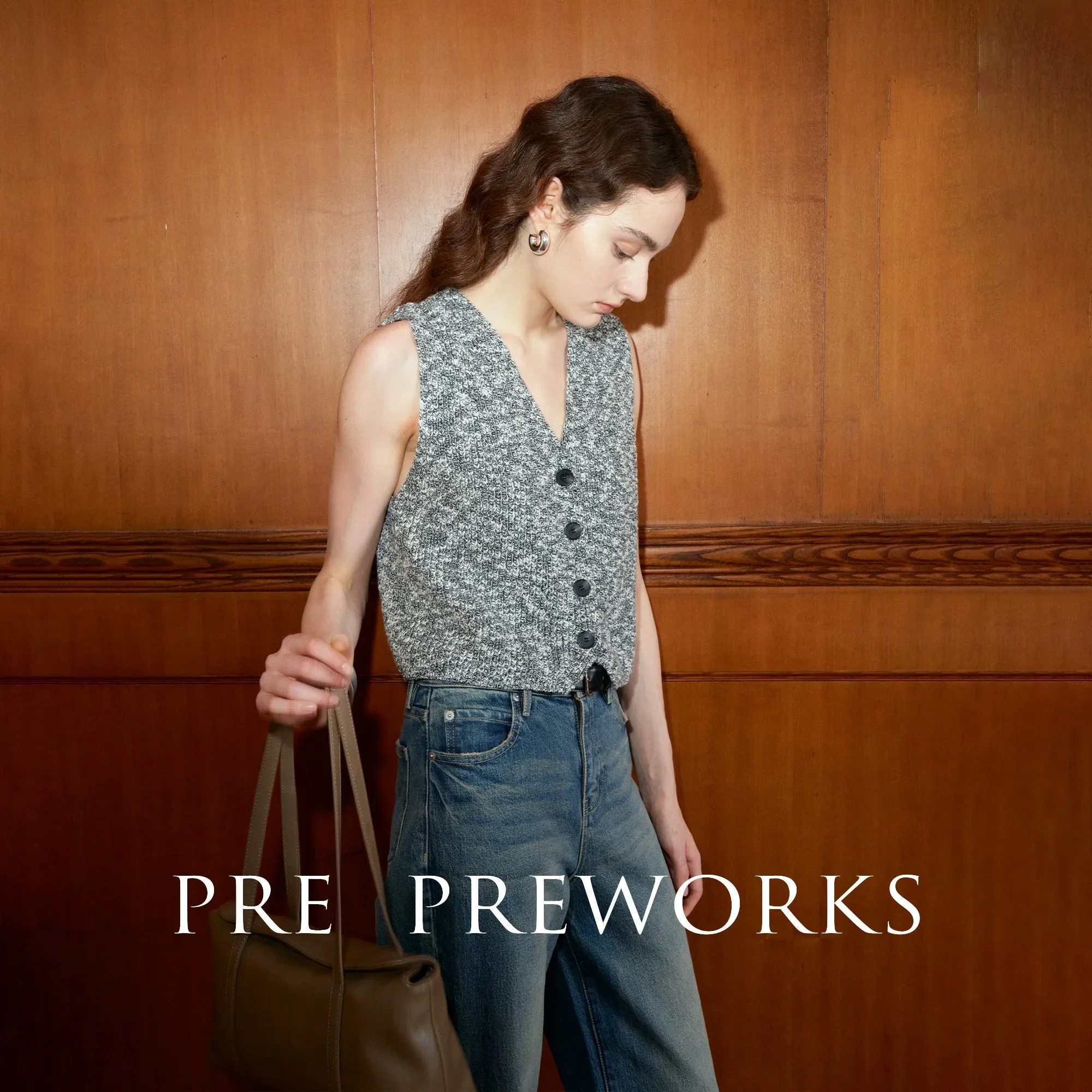 Vintage Texture Knitted Vest