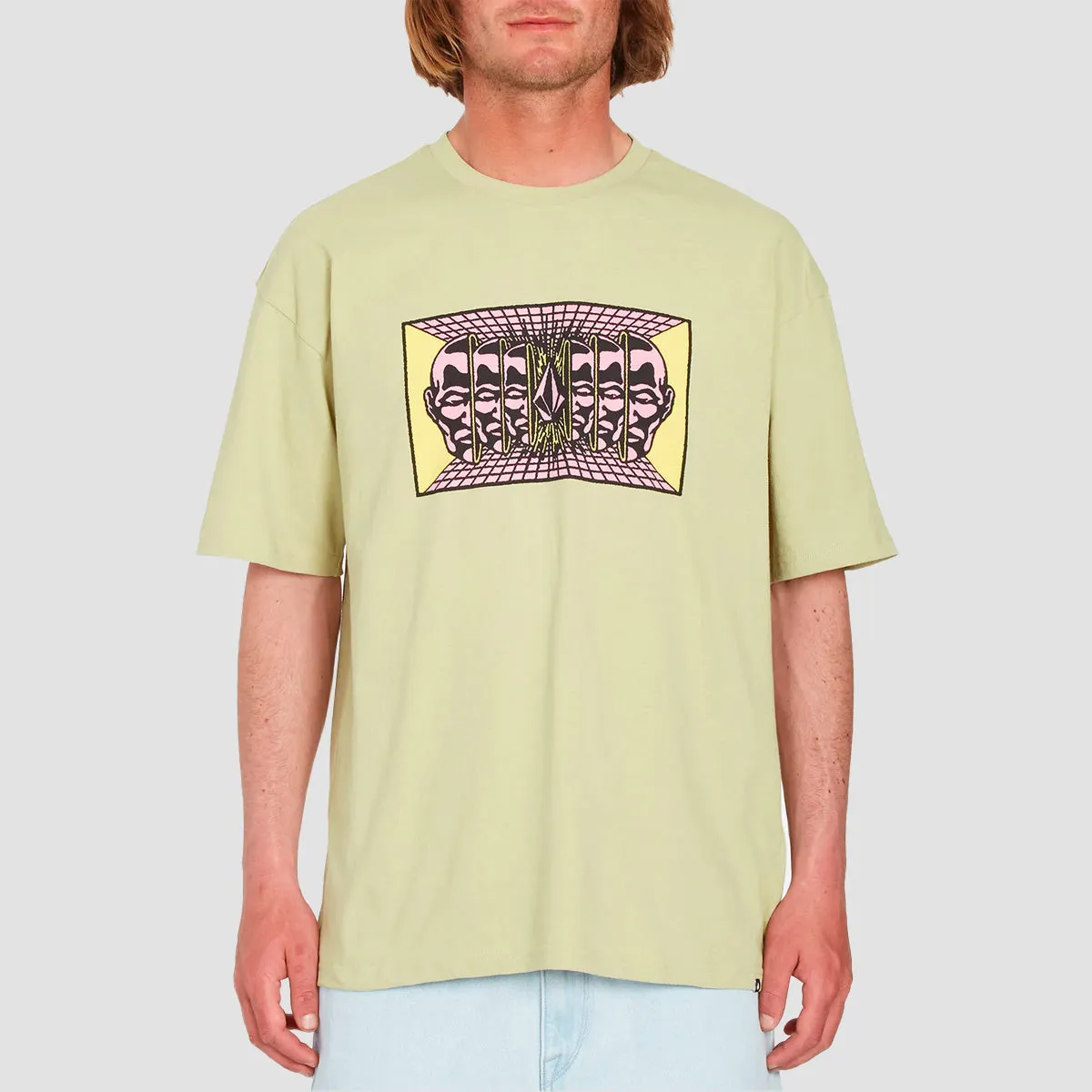 Volcom Mind Invasion 1 LSE T-Shirt Lentil Green