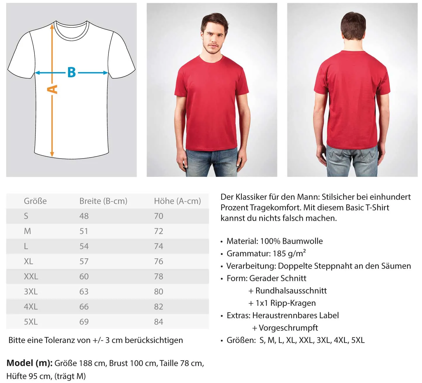 Vorsicht Ich habe eine verrücke Mama...  - Herren Shirt