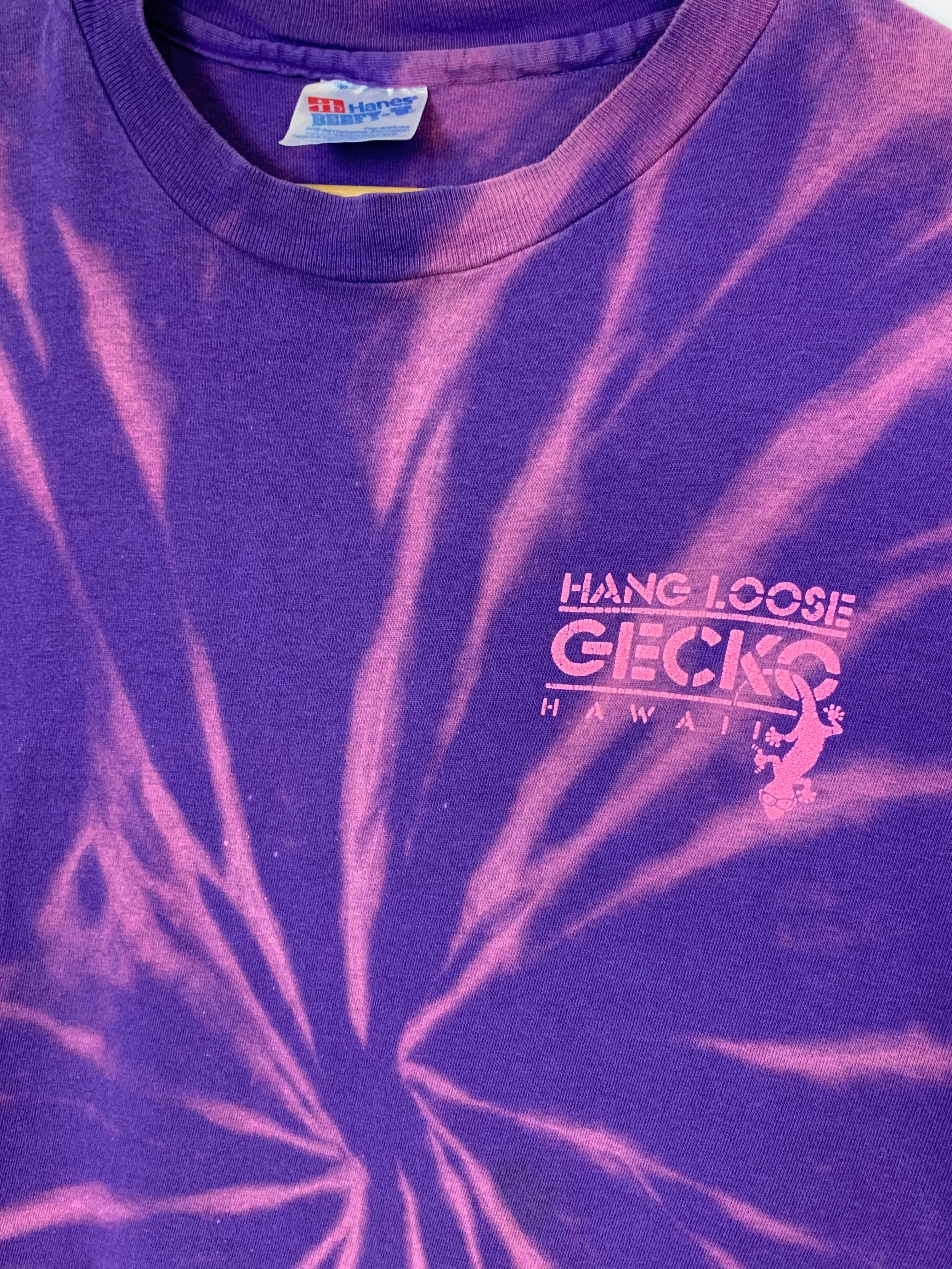 Vtg Hang Loose Hawaii Tie Dye Tee (L/XL)