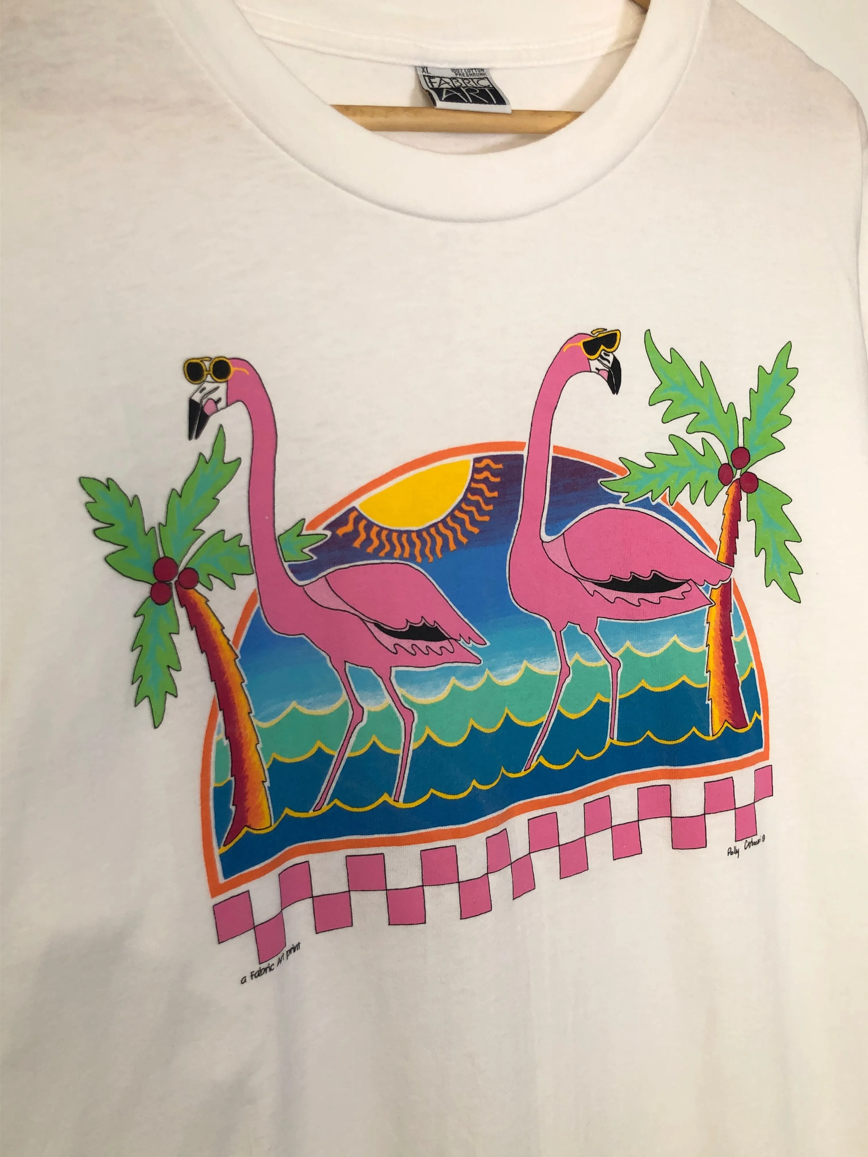 VTG "Friendly Flamingos" Art Tee (XL)