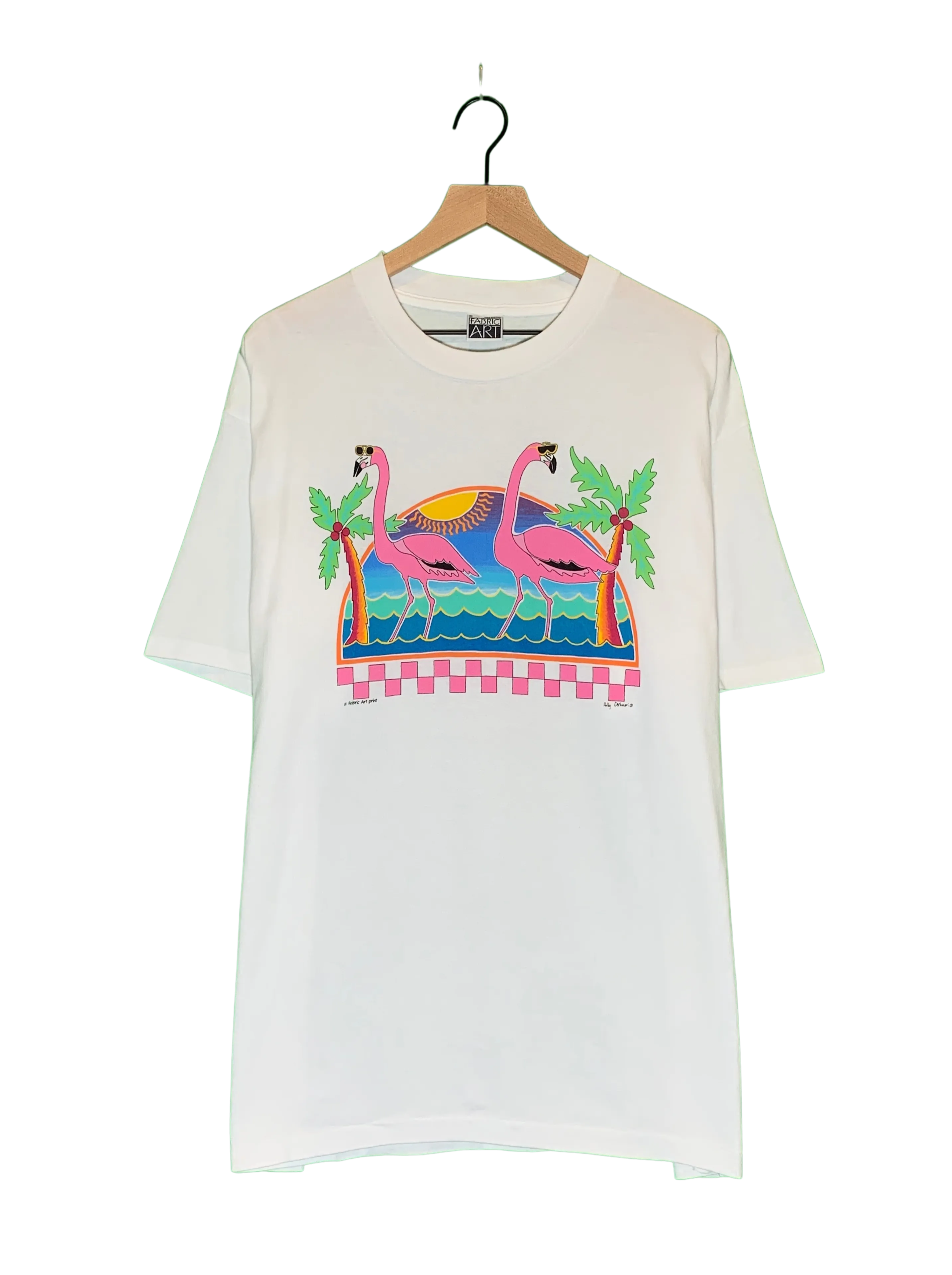 VTG "Friendly Flamingos" Art Tee (XL)