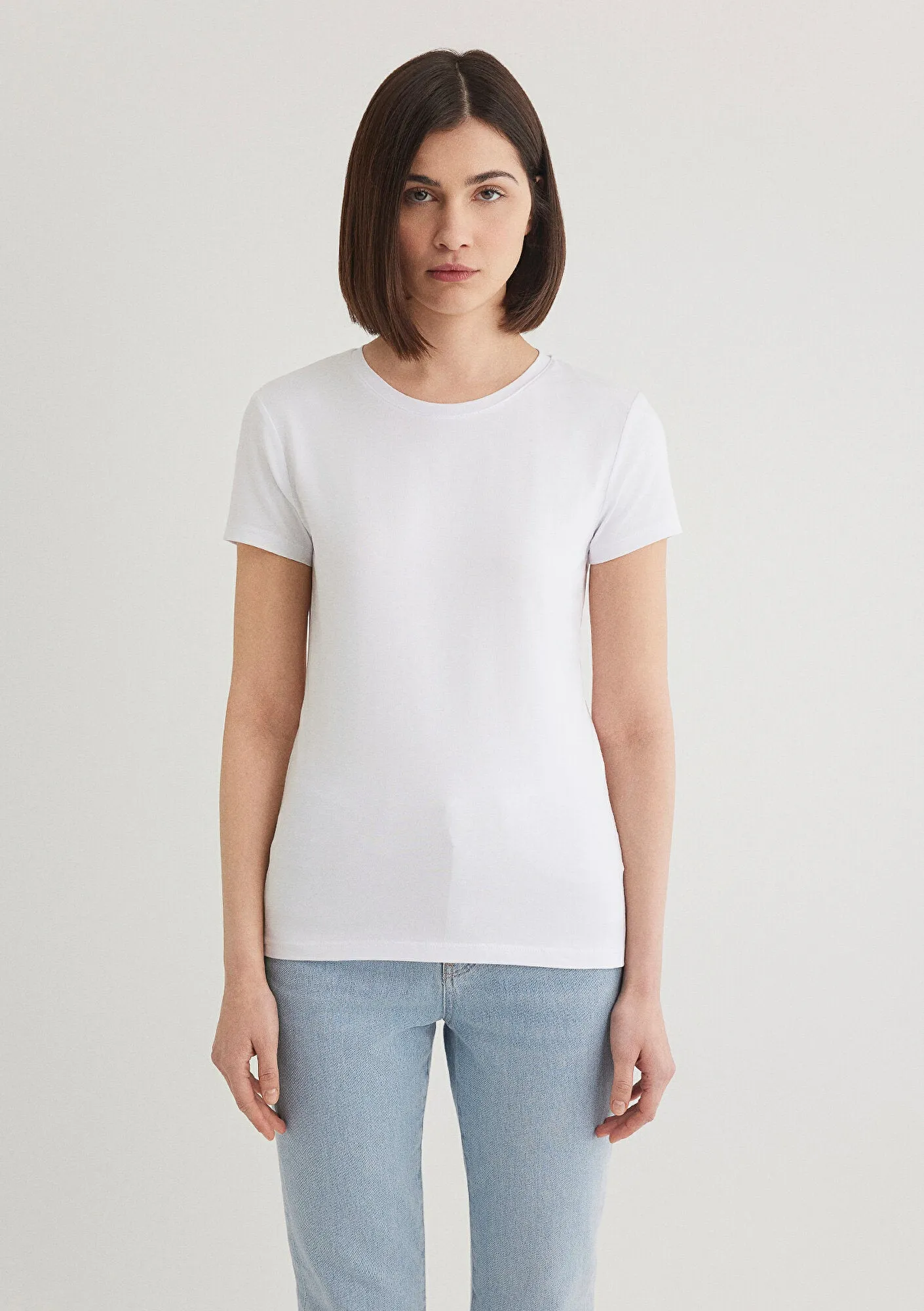 White Basic T-shirt