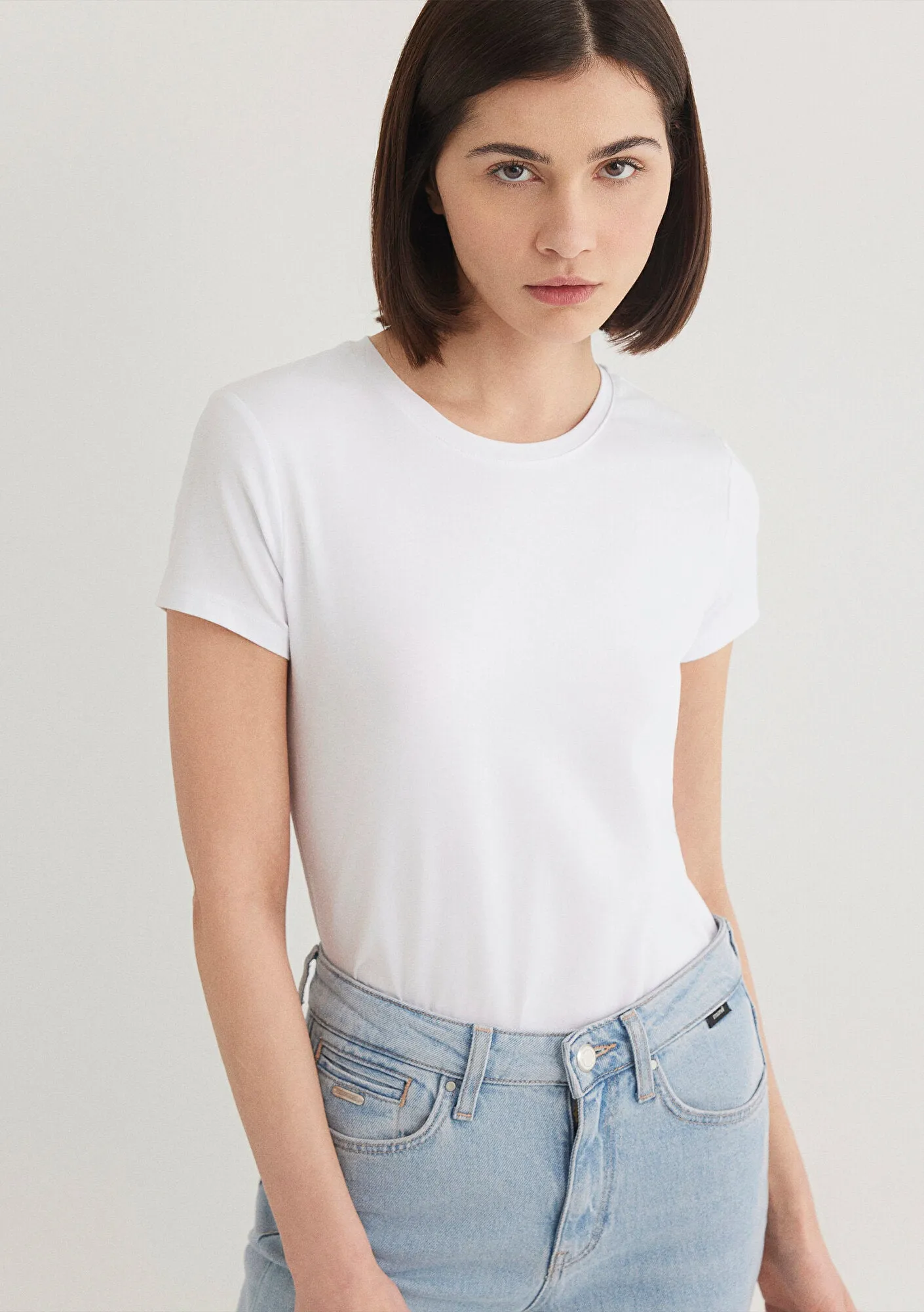 White Basic T-shirt