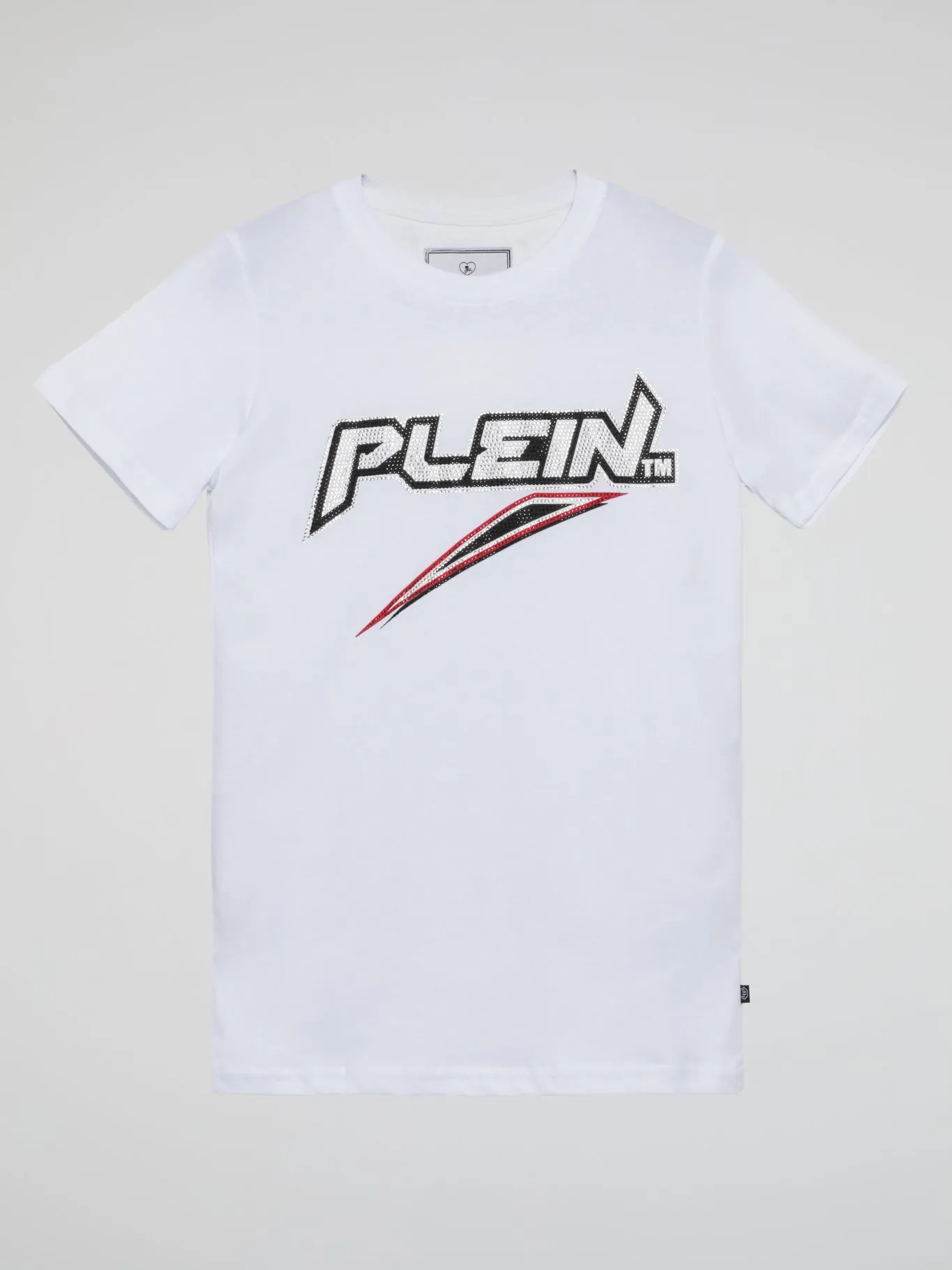 White Embroidered Plein Logo T-Shirt (Kids)
