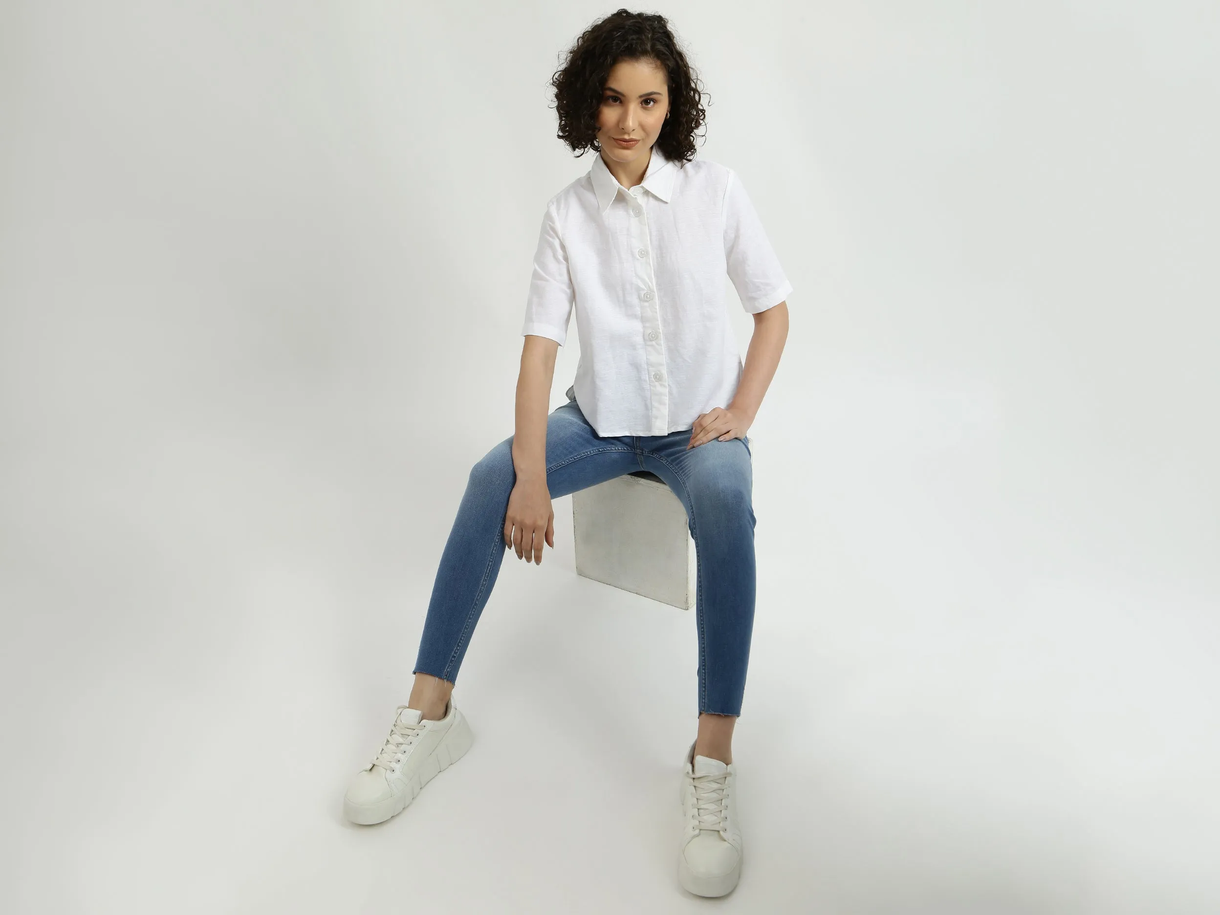 White Linen Shirt