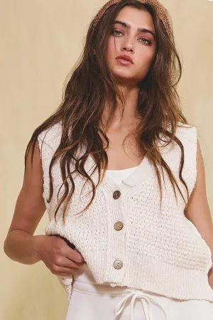Winter White Sweater Tank