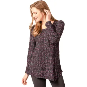Women's Habitat Kaleidoscope Knit Asymmetrical Tee Black