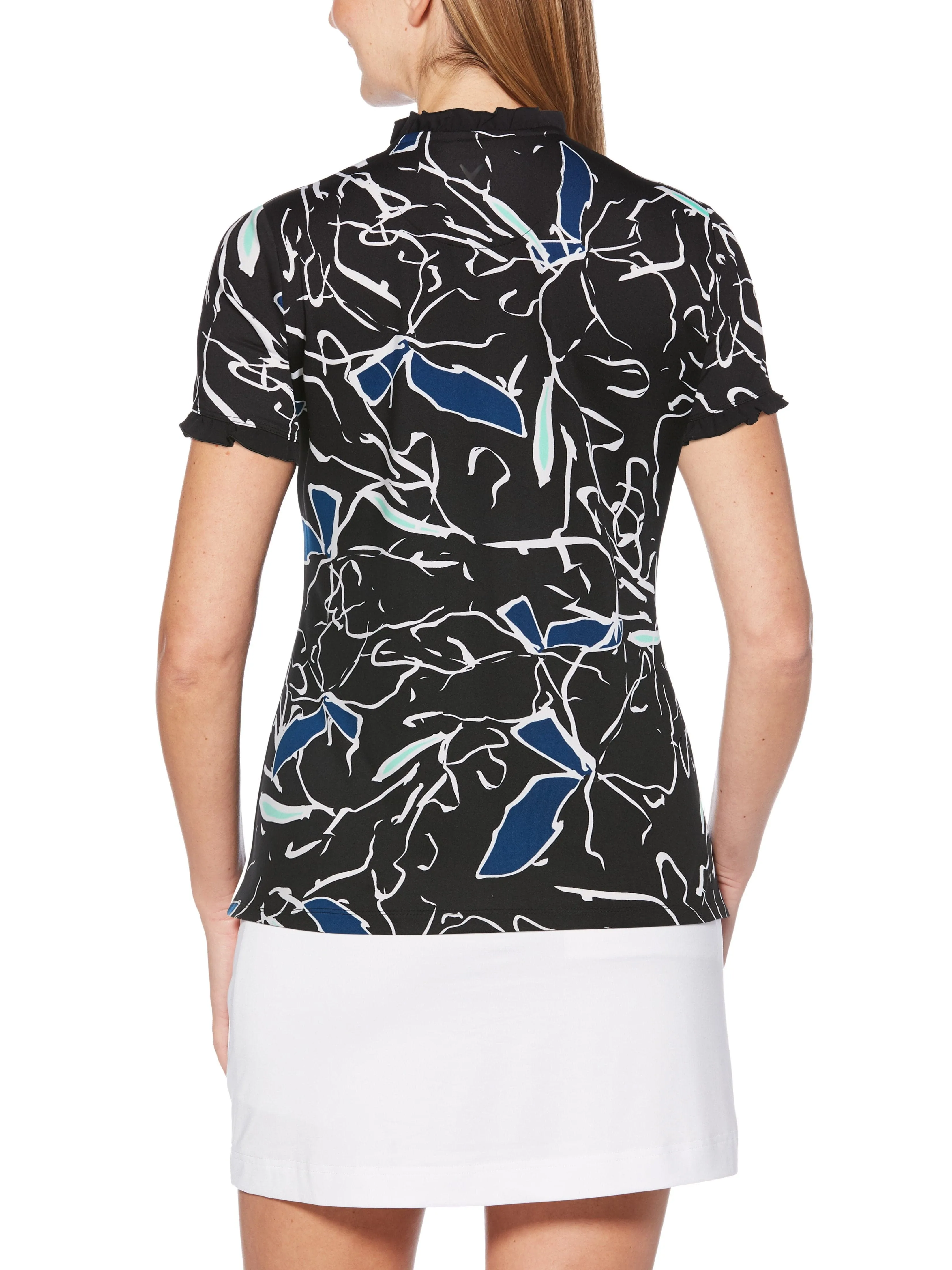 Womens Ribbon Floral Print Shirt