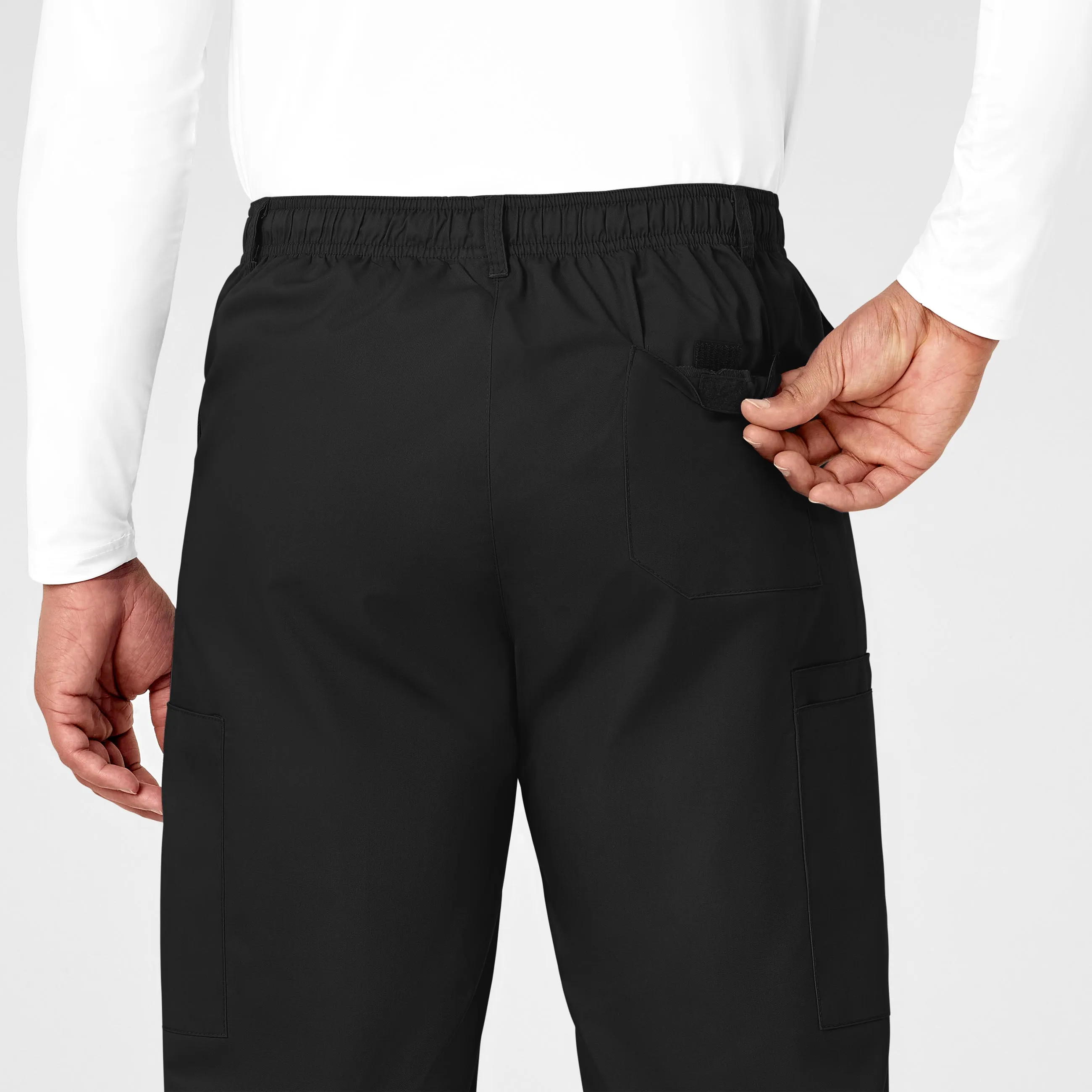 WonderWORK 503 Men's Cargo Scrub Pants Black