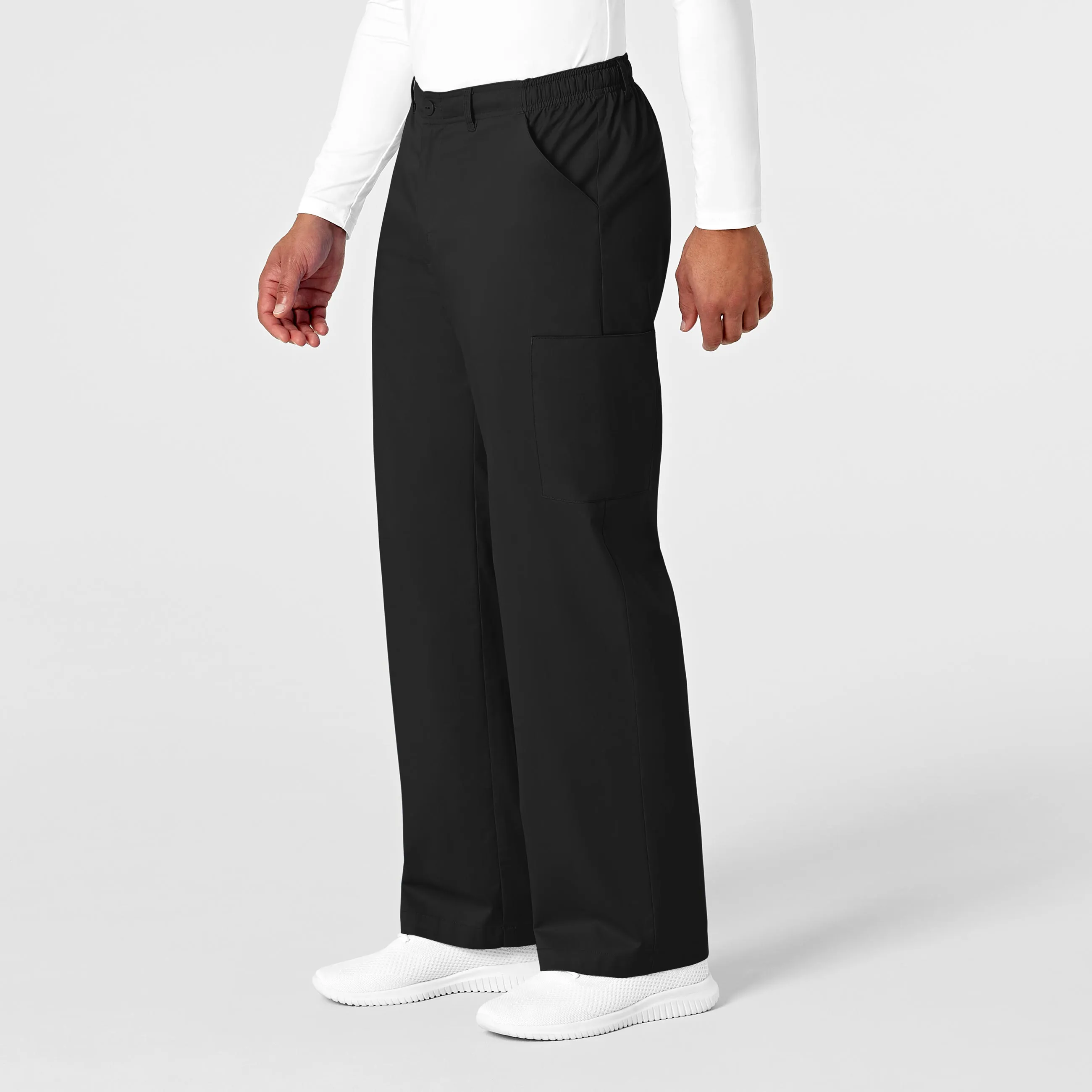 WonderWORK 503 Men's Cargo Scrub Pants Black