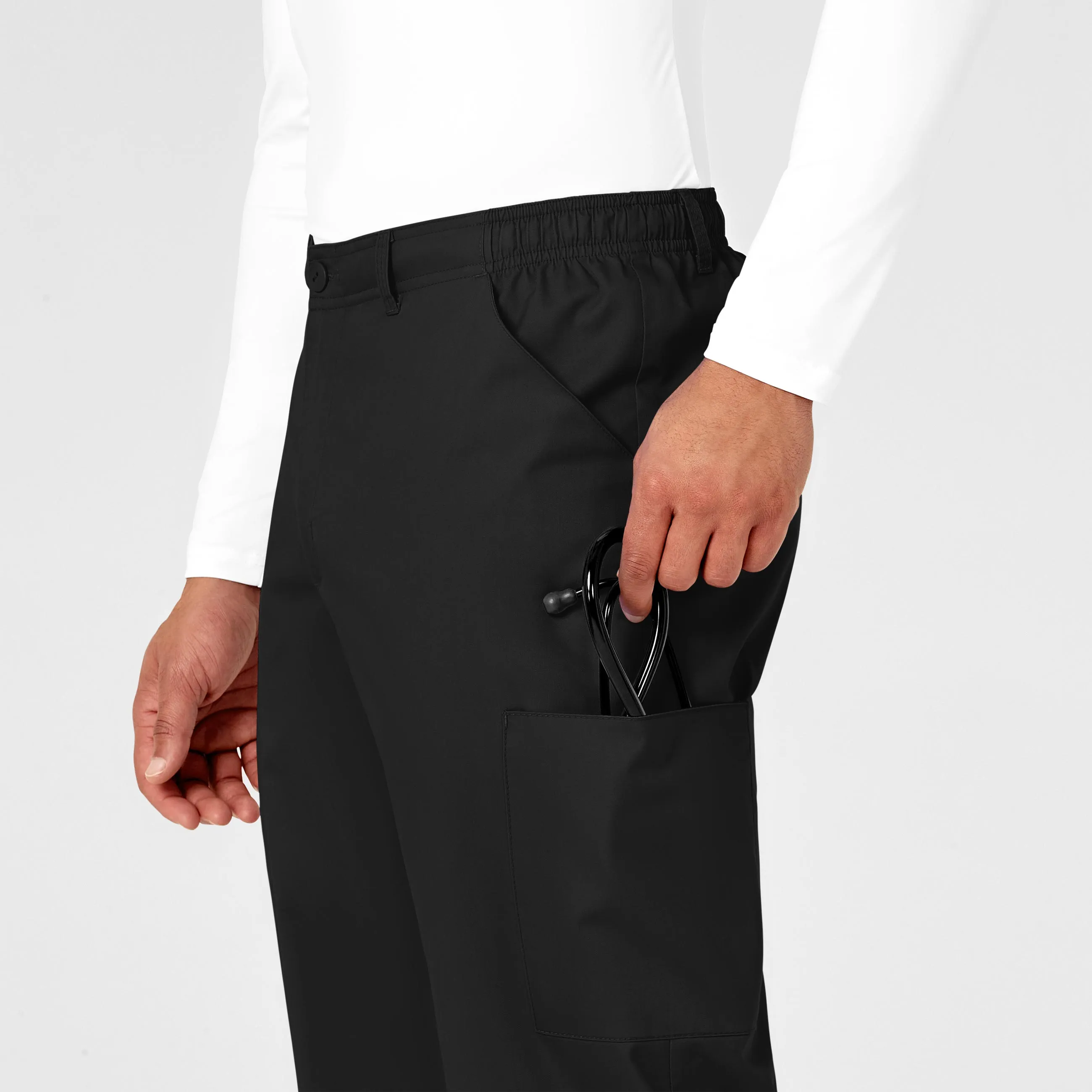 WonderWORK 503 Men's Cargo Scrub Pants Black