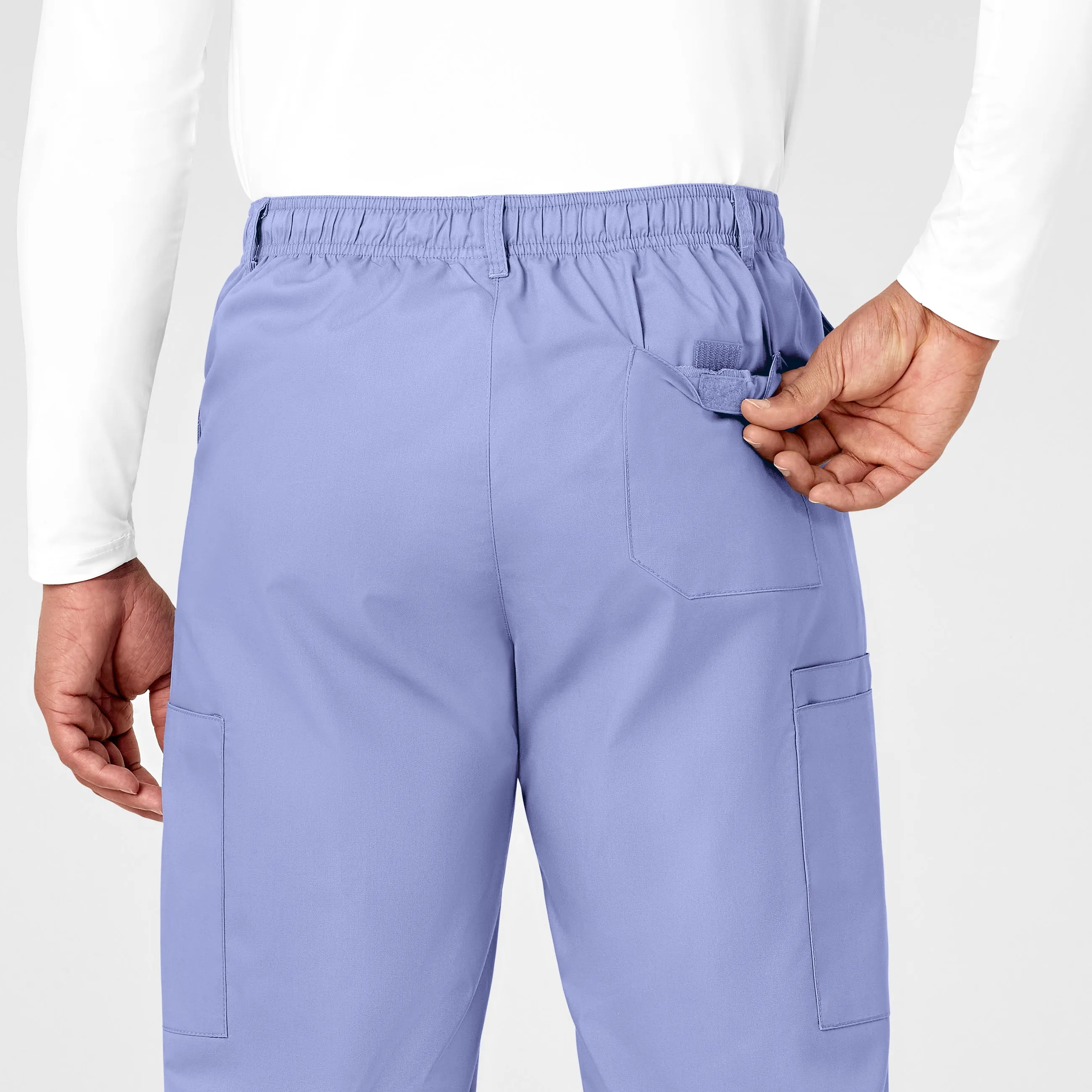 WonderWORK 503 Men's Cargo Scrub Pants Ceil Blue