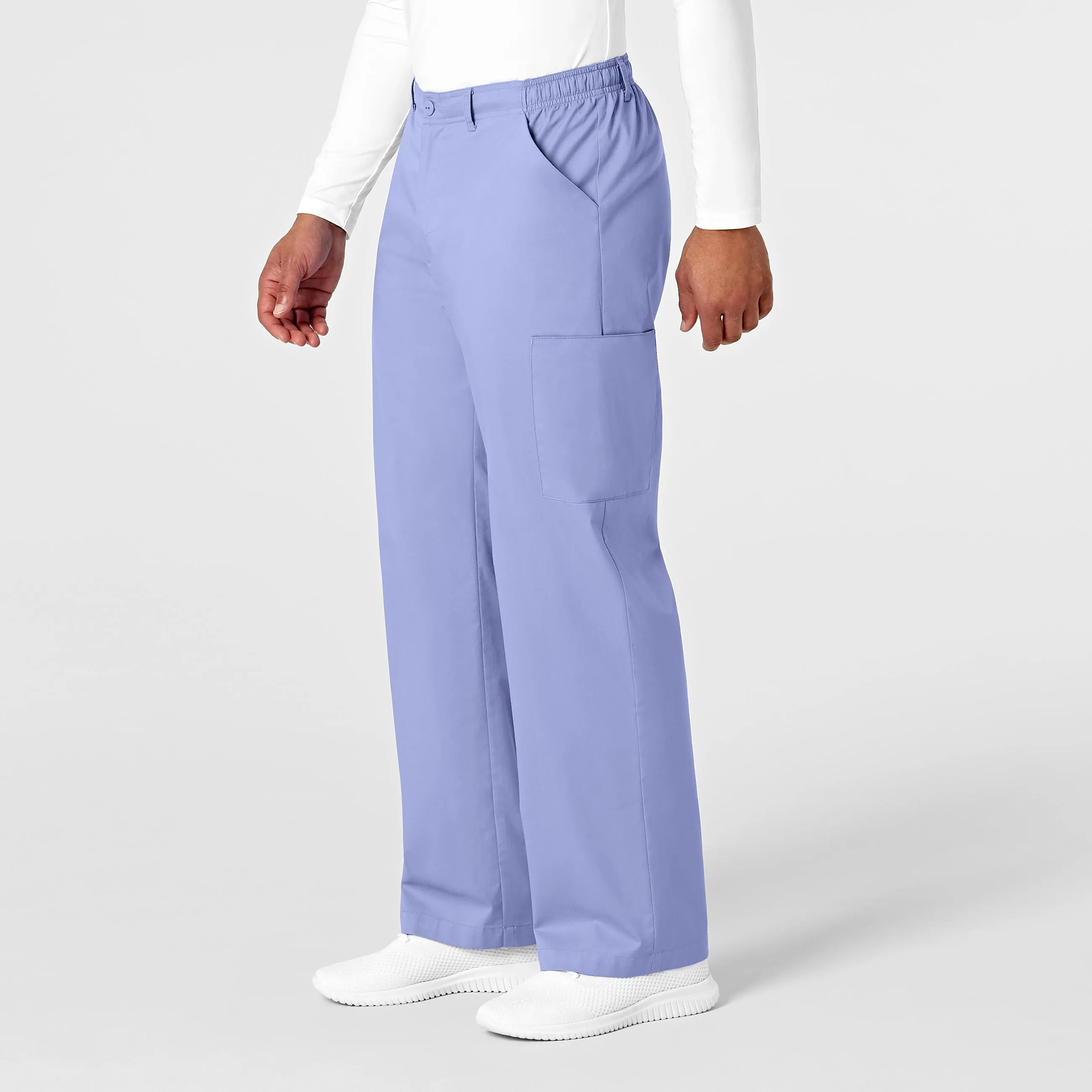 WonderWORK 503 Men's Cargo Scrub Pants Ceil Blue