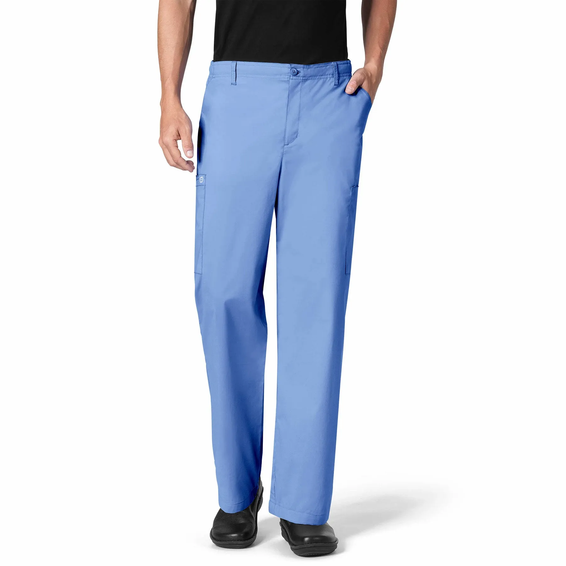 WonderWORK 503 Men's Cargo Scrub Pants Ceil Blue