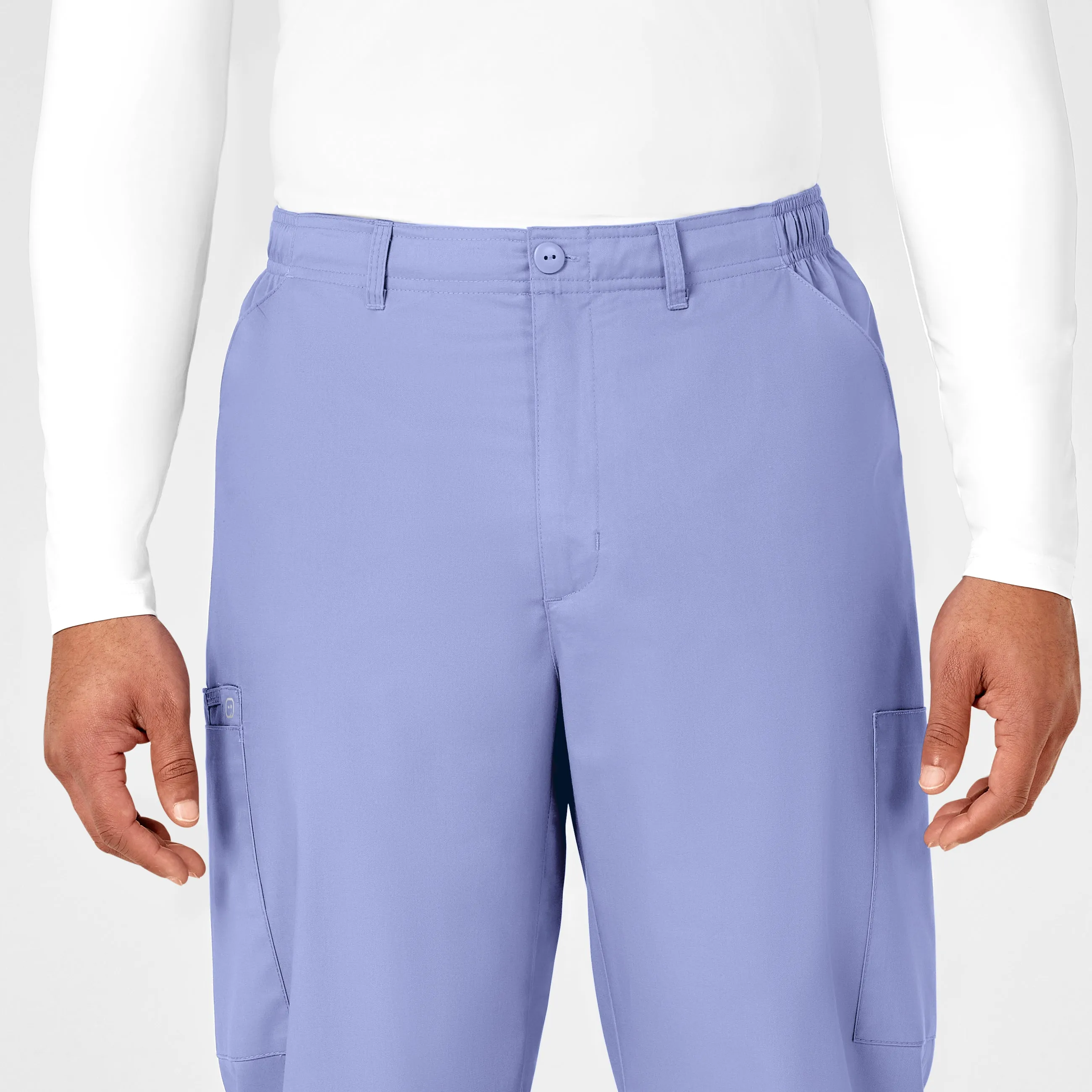 WonderWORK 503 Men's Cargo Scrub Pants Ceil Blue