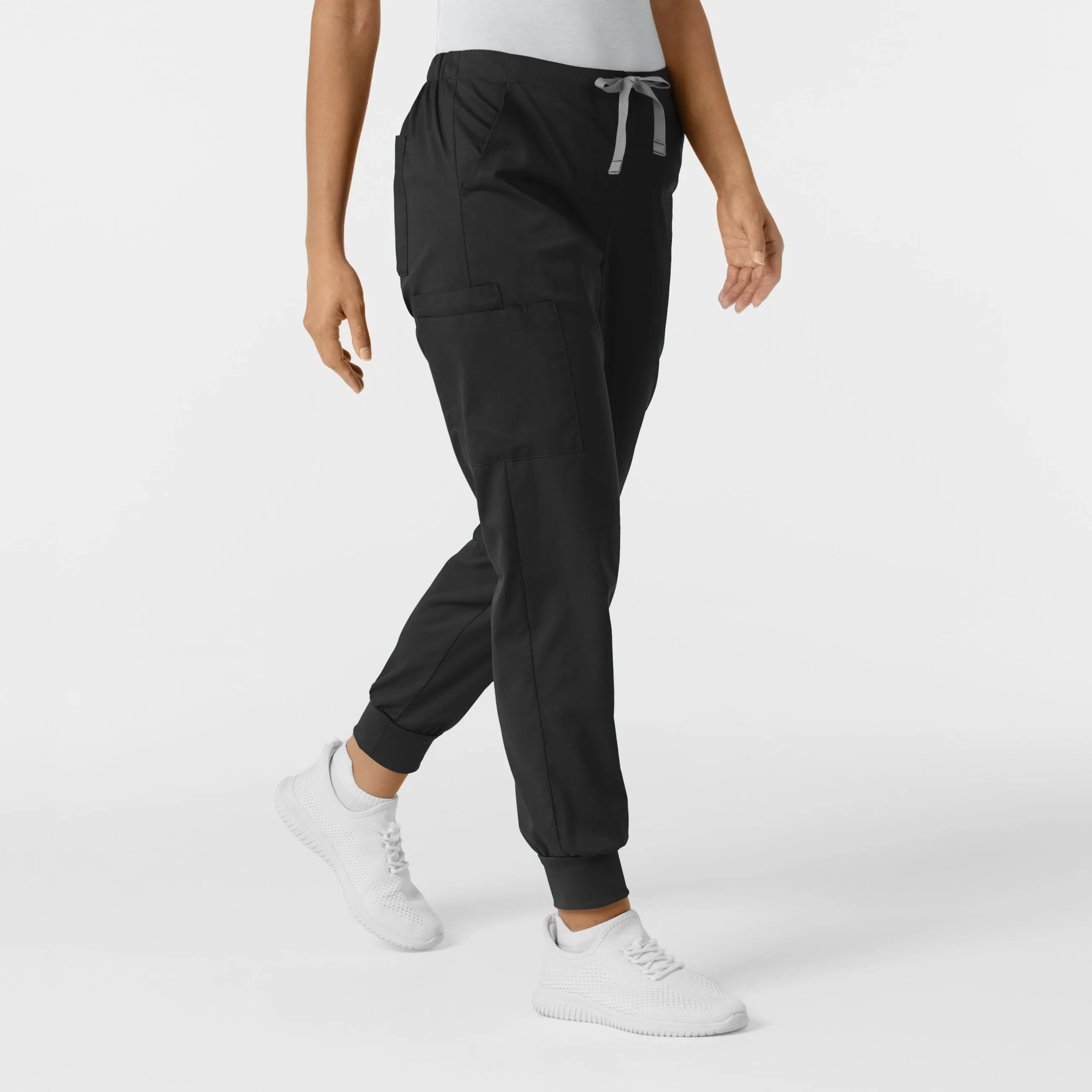 WonderWORK 506 Cargo Jogger Scrub Pants Black