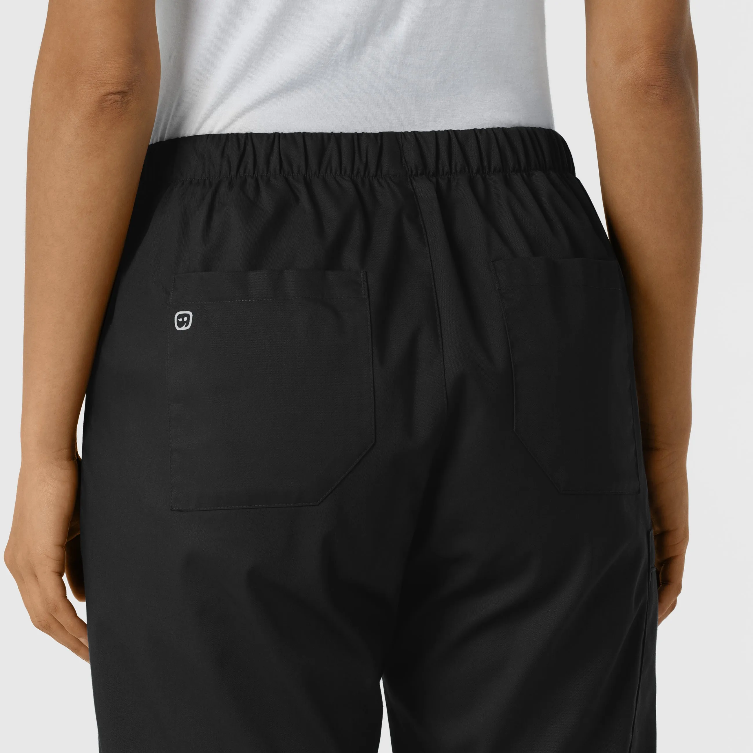 WonderWORK 506 Cargo Jogger Scrub Pants Black