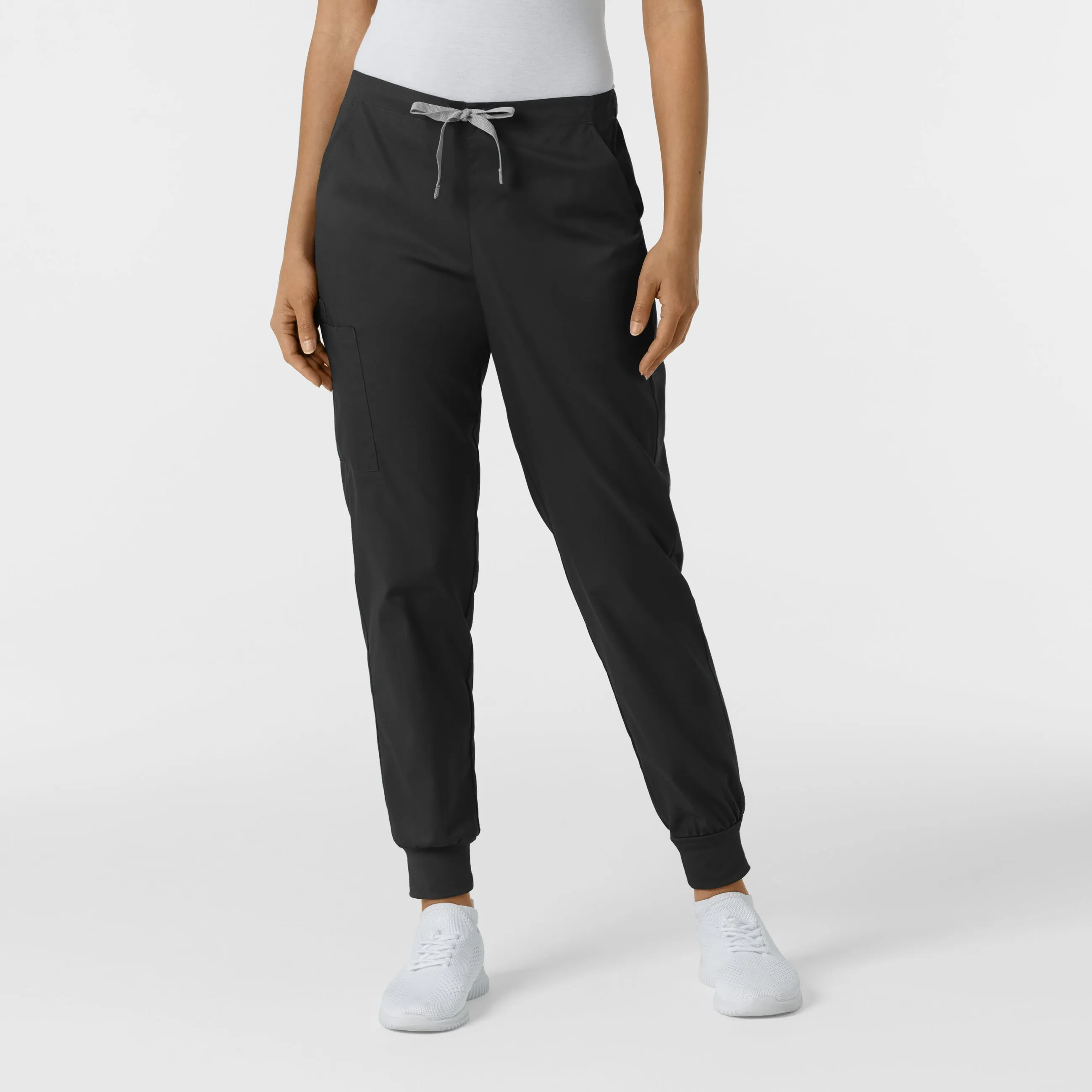 WonderWORK 506 Cargo Jogger Scrub Pants Black