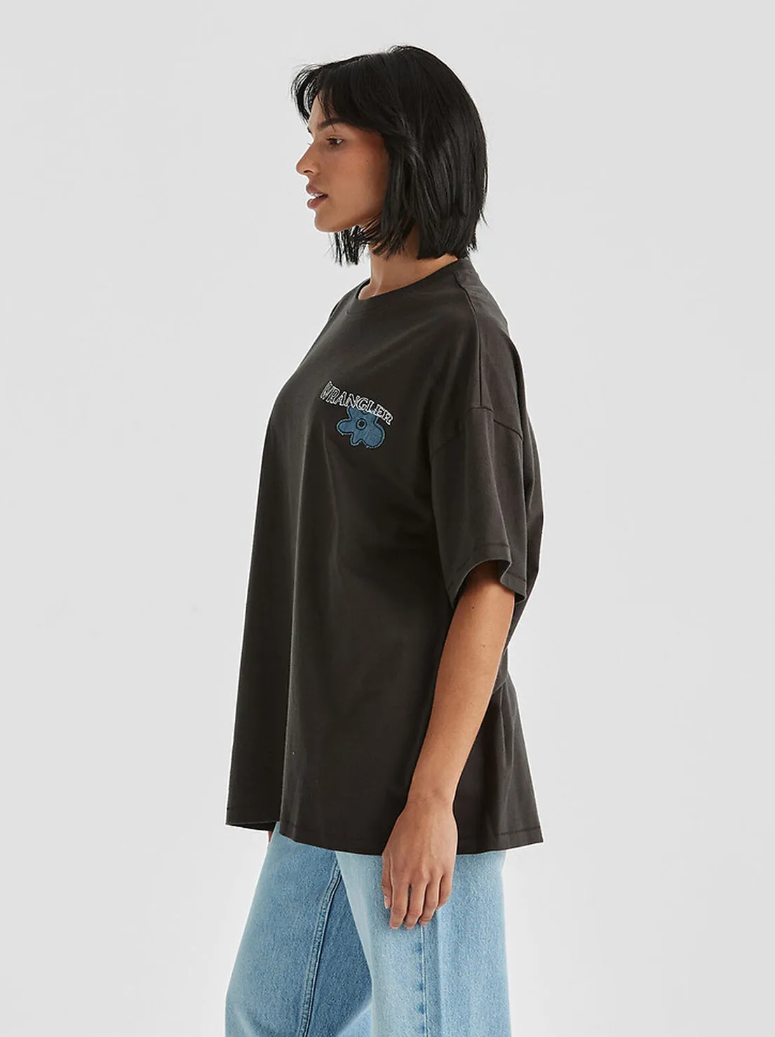Wrangler - Denim Daizie Boxy Slouch Tee - Worn Black