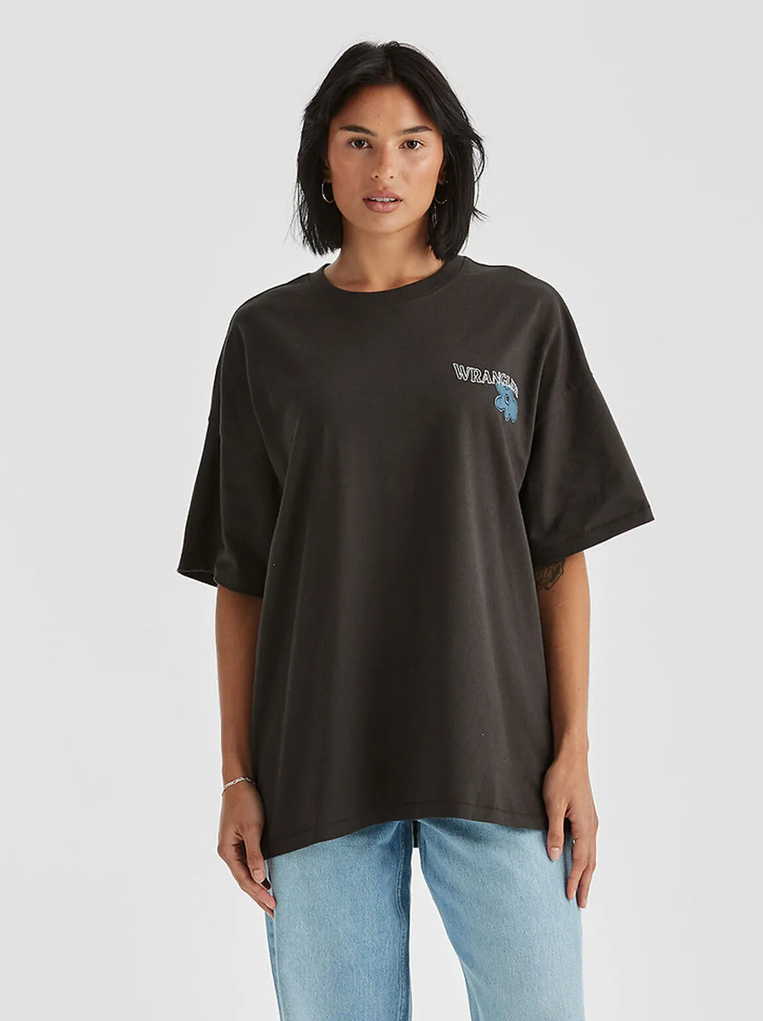 Wrangler - Denim Daizie Boxy Slouch Tee - Worn Black