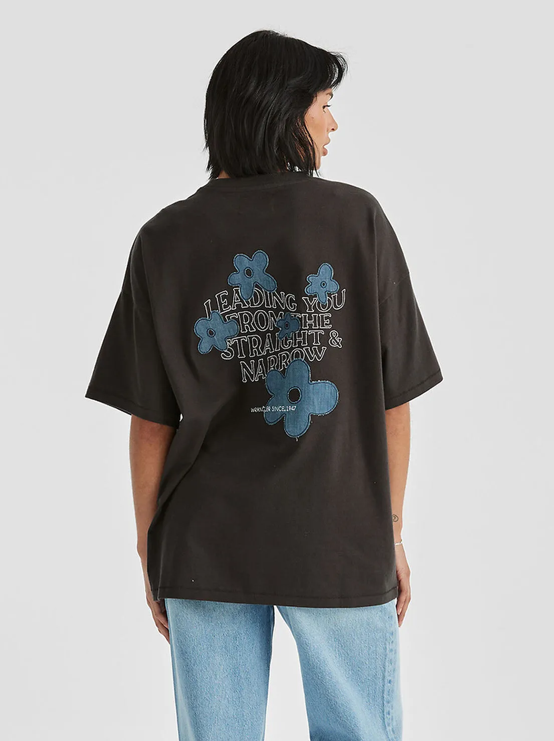 Wrangler - Denim Daizie Boxy Slouch Tee - Worn Black