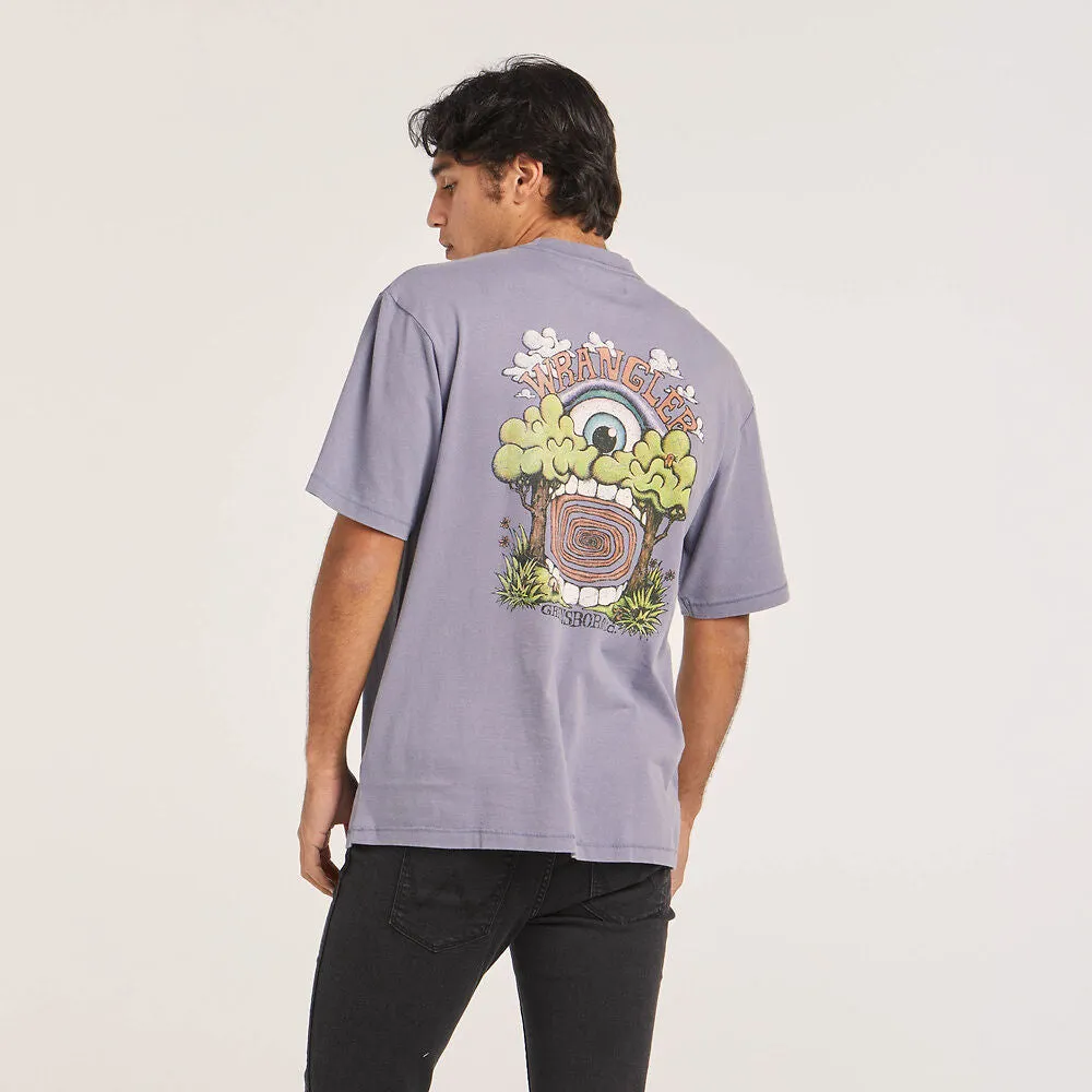 WRANGLER PORTAL SLACKER TEE BLUE GRANITE