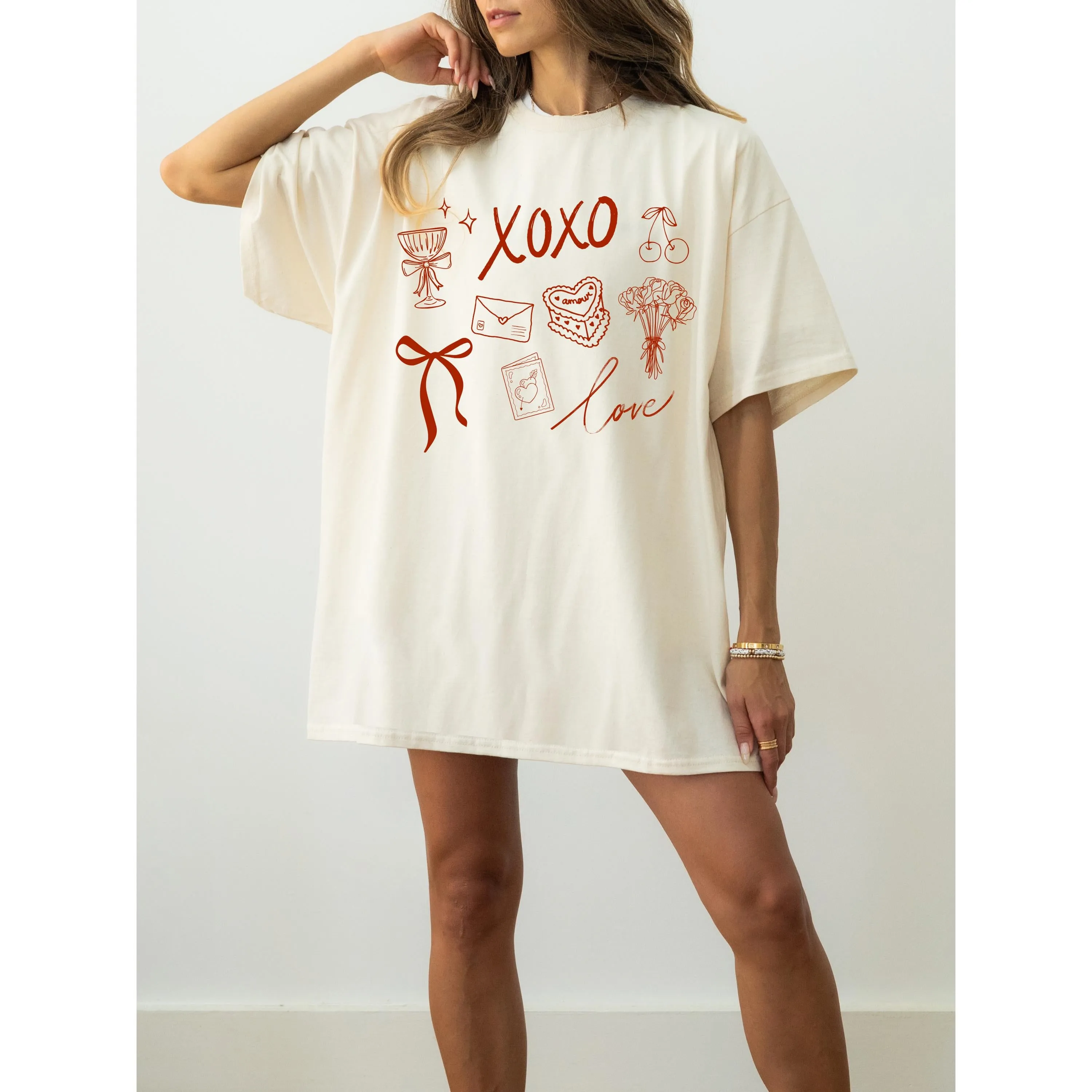 XOXO Valentines Day Graphic T-Shirt