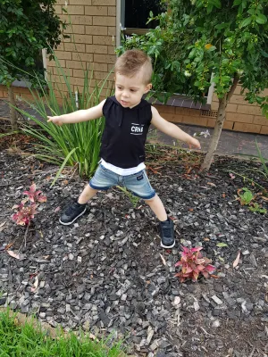 Zac Hooded Tank in Black (Handmade in Aus)